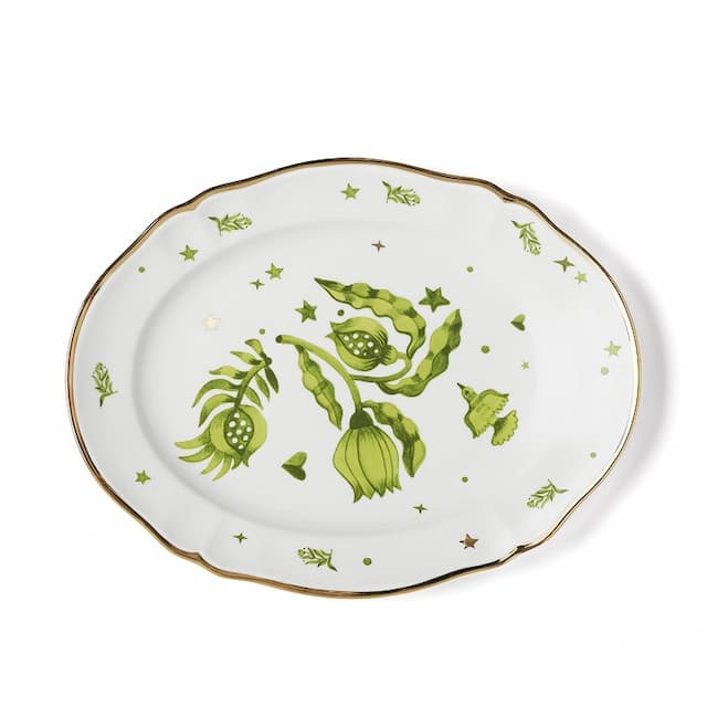 Блюдо овальное L 34 см Bitossi FABULA Eden FTB01105