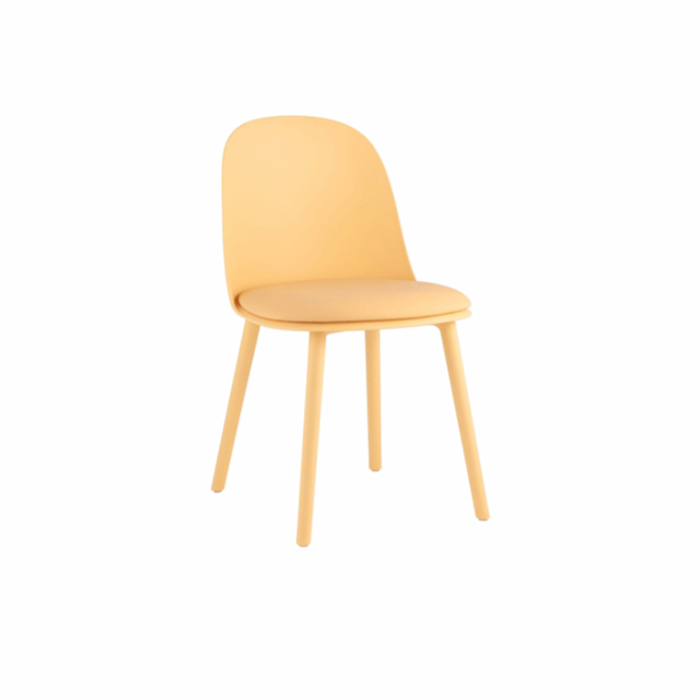 Стул пластиковый полумягкий Клен Фризелла сгр461/1 (желтый)