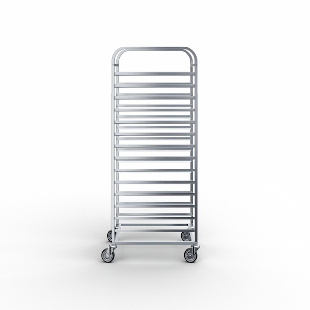 Тележка-шпилька под гастроемкости 14 направляющих RADA колеса морозостойкие 100 мм