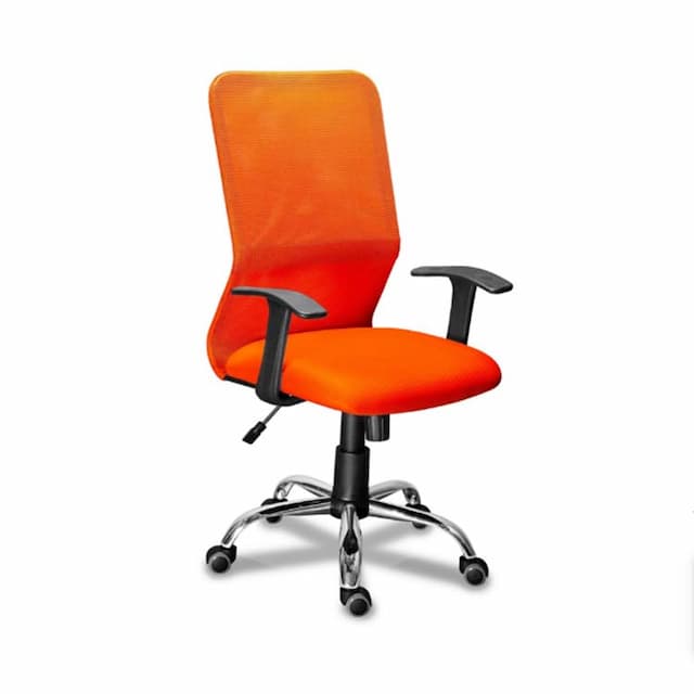 Кресло для персонала Мирэй МГ-21 Т хром, пиастра,ТГ, ткань цветная серия В