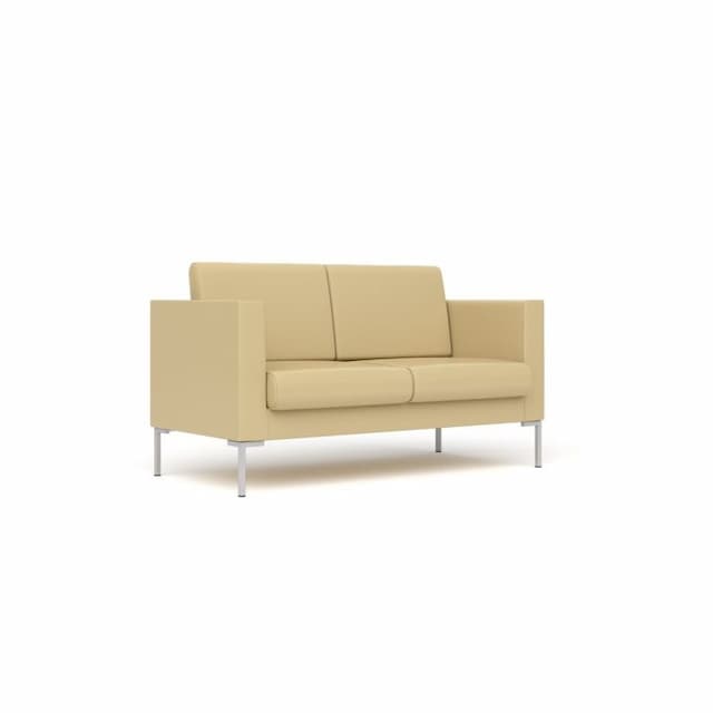 Диван 2-местный Юнитекс БЕРЛИН Бр. 004.01 экокожа премиум / бежевая