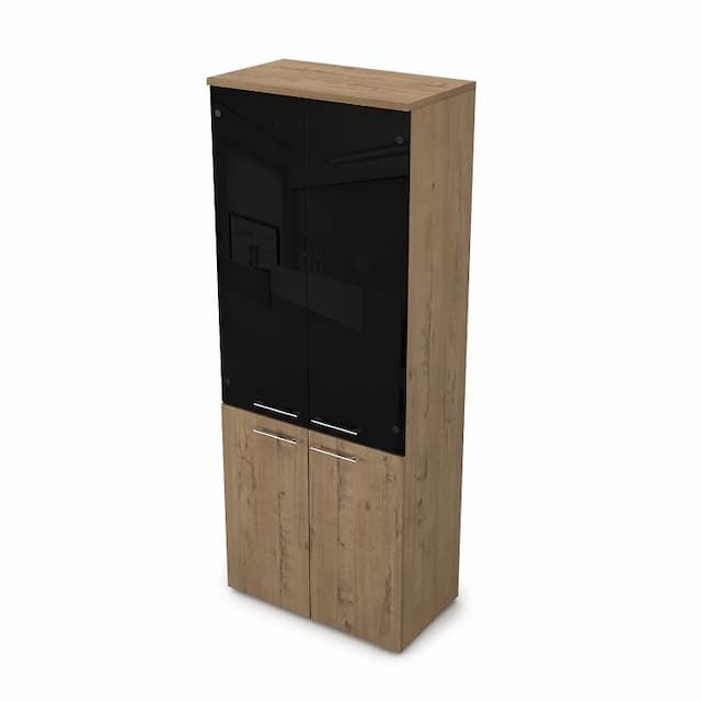 Шкаф АЛСАВ Gloss line 9НШ.005.22 teakwood/металл глянец