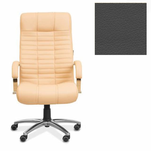 Кресло Юнитекс Атлант X для руководителя экокожа премиум темно-серая CN1118