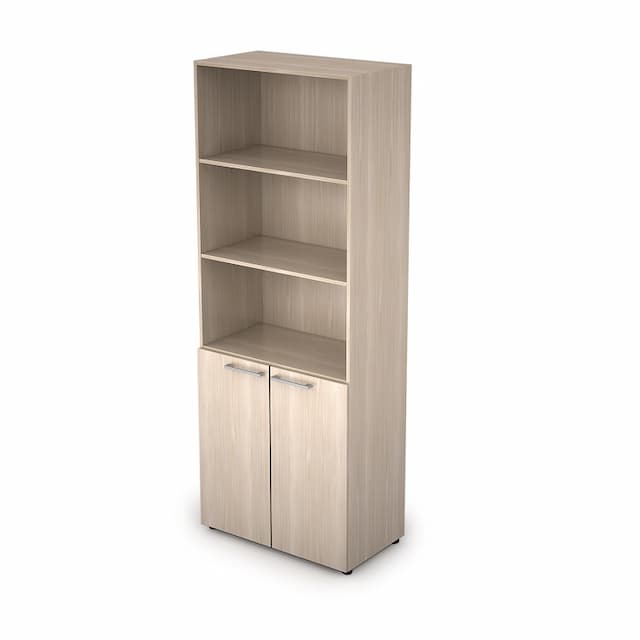 Шкаф стеллаж высокий полузакрытый Алсав Taim-max 4Ш.005.2 шамони светлый