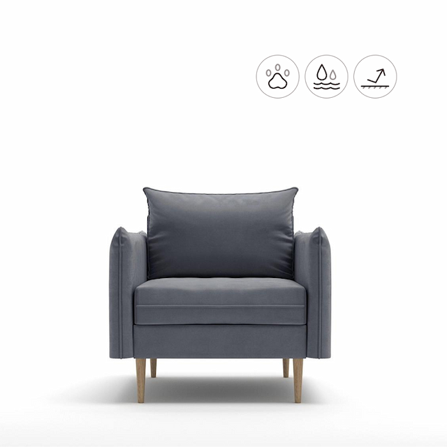 Кресло Мастерфабрик Оламайд Kenya steel ткань велюр