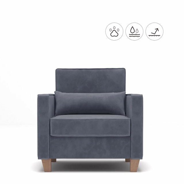 Кресло Мастерфабрик Ололара Kenya steel ткань велюр