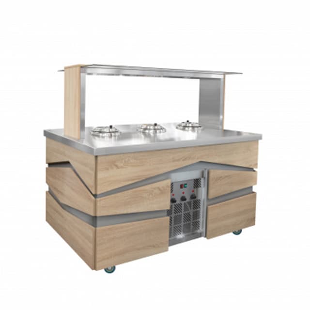 Салат-бар под электрические супницы Luxstahl СБС-1500 Premium (нерж.)