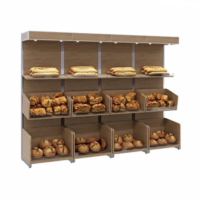 Нейтральная пристенная витрина Полюс CARBOMA S6-22 08