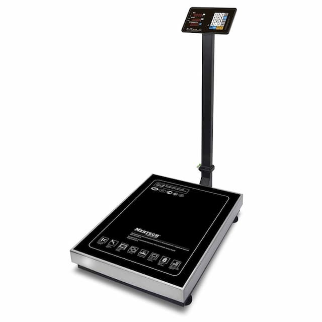 Торговые напольные весы MERTECH M-ER 333 ACLP-150.20/50 "TRADER" с расч. стоимости LED