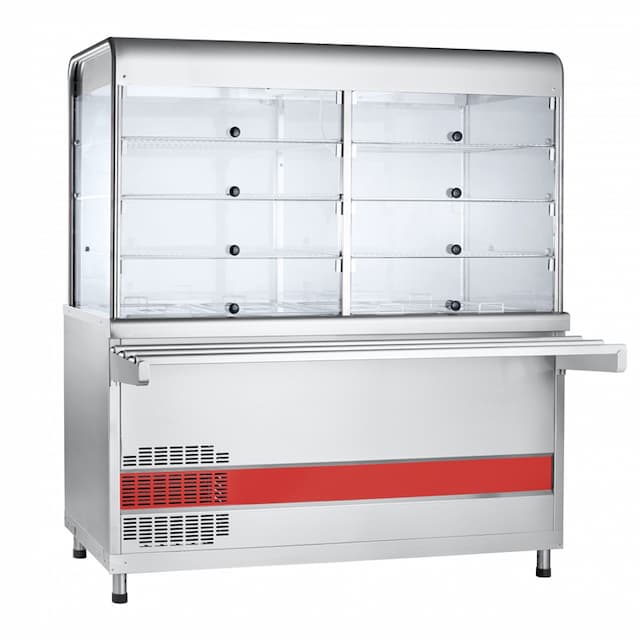 Прилавок-витрина холодильны Abat ПВВ(Н)-70КМ-С-03-НШ
