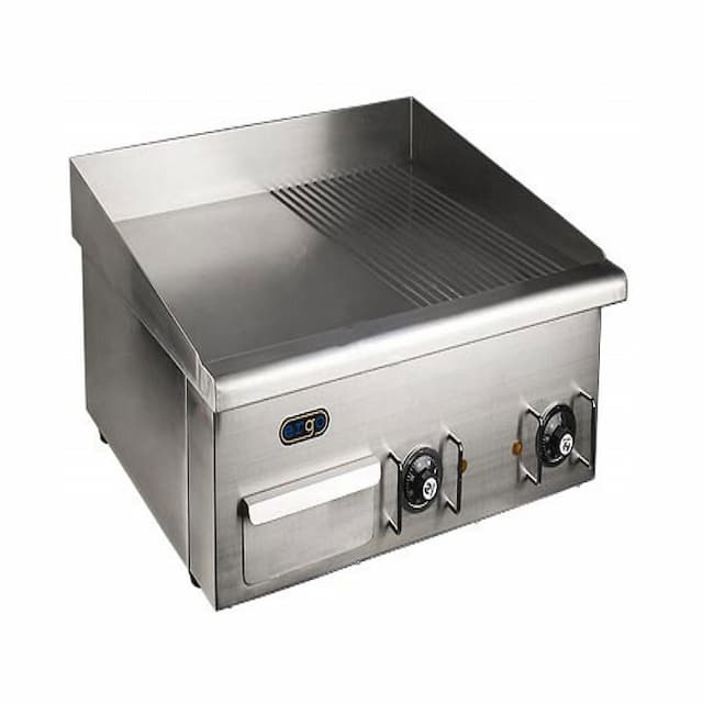 Жарочная поверхность Ergo EG-738-2 гладкая/рифленая